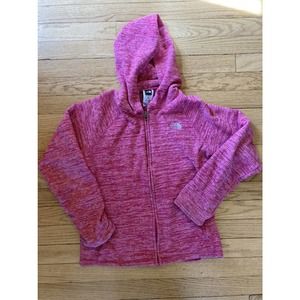 North Face Pink Zip Up Sweater jacket